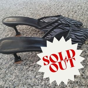 ***SOLD ON DEPOP***NWOT Black White Zebra Striped Heels